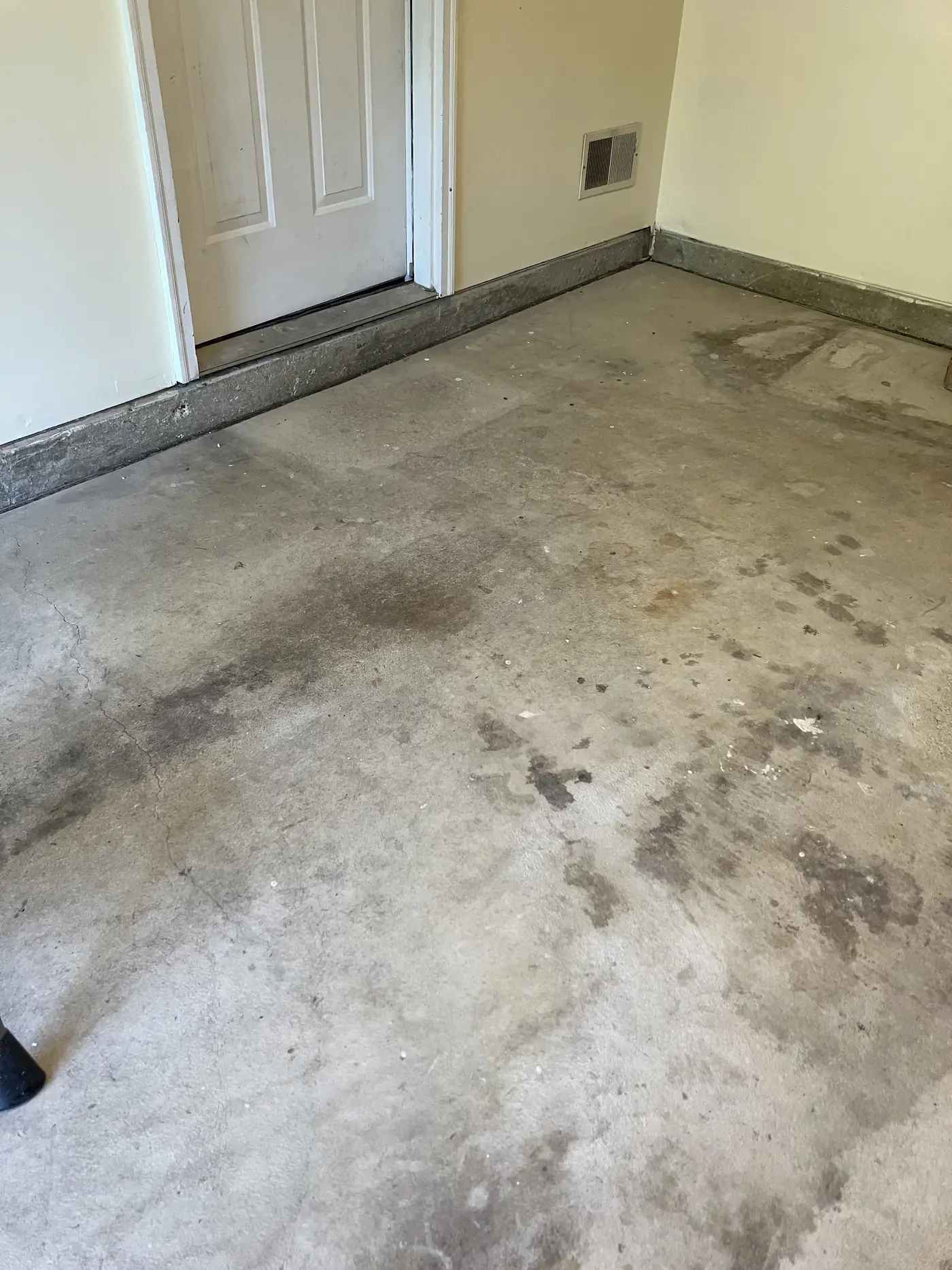 floor before the work